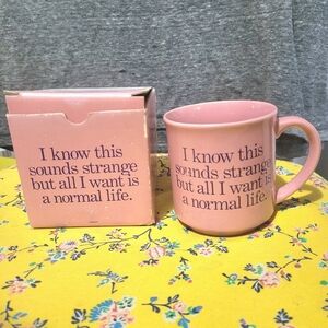 Vintage Pink Ceramic Novelty Mug w. Box Giftware Recycled Paper Products Inc.